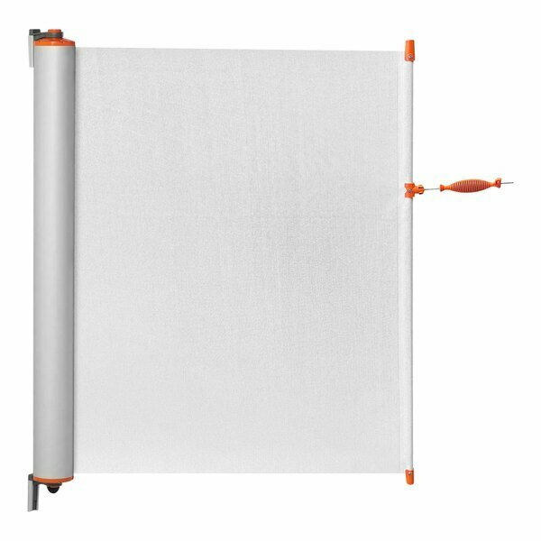 Zonepro White Portable Safety Banner with Orange Accent PMB2002-ORG-B-12 466PMB2002ORGB12